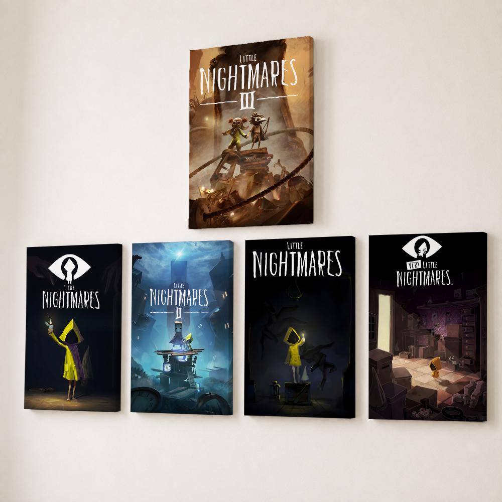 Canvas Wrap Ready - Game L-Little Nightmares Anime Tablosu Kaligrafi