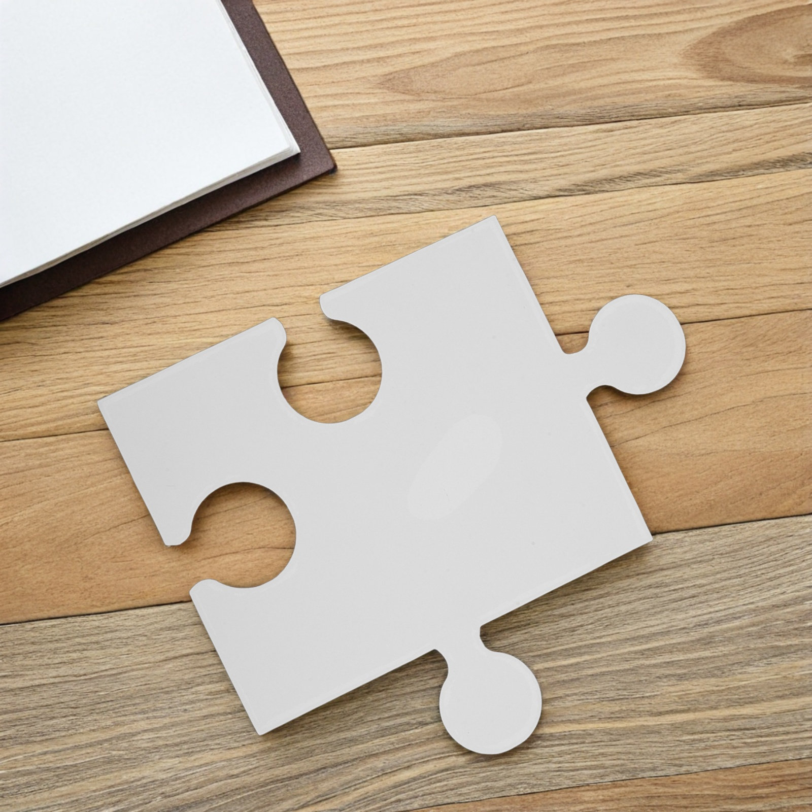 Puzzle Blank White - 60 Adet Büyük Beyaz Yapboz Parçası