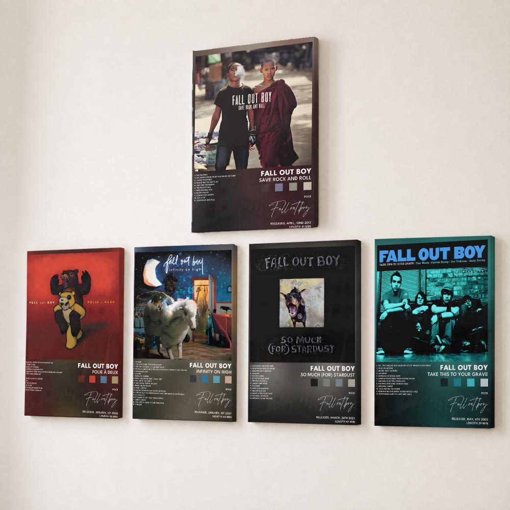 Canvas Wrap Ready - Rock Grubu F-Fall Out Boy Müzik