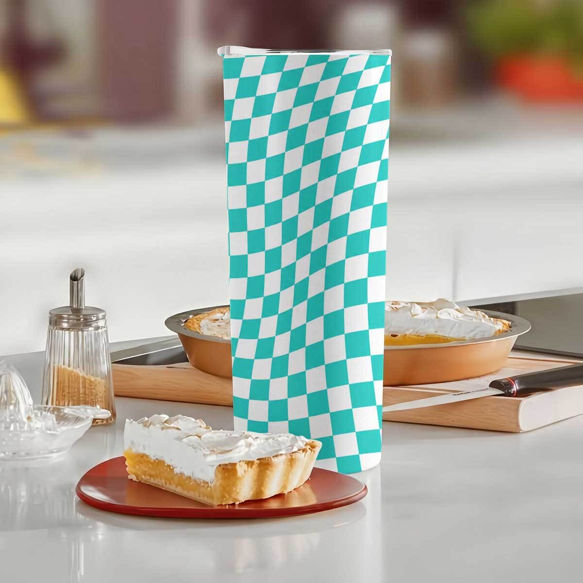 1 adet 20oz Teal ve Beyaz Kare - Tumbler 20Oz White incelemesi ve fiyatı