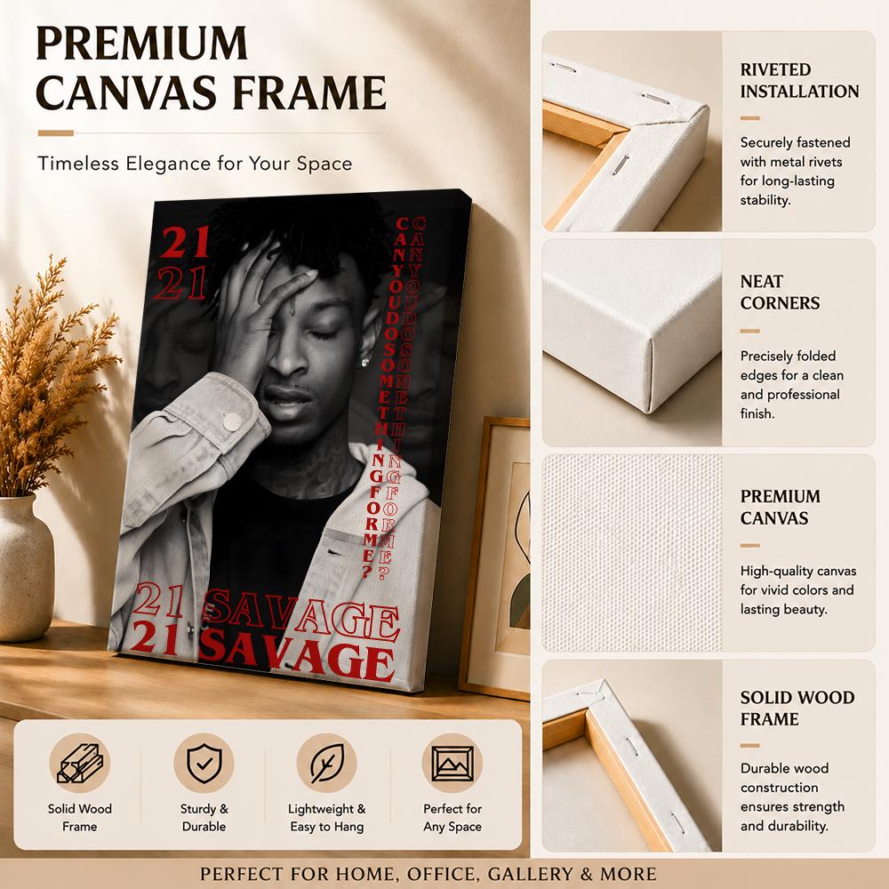 Popüler Şarkıcı Rapper 21 S-Sa - Canvas Wrap Ready incelemesi ve fiyatı