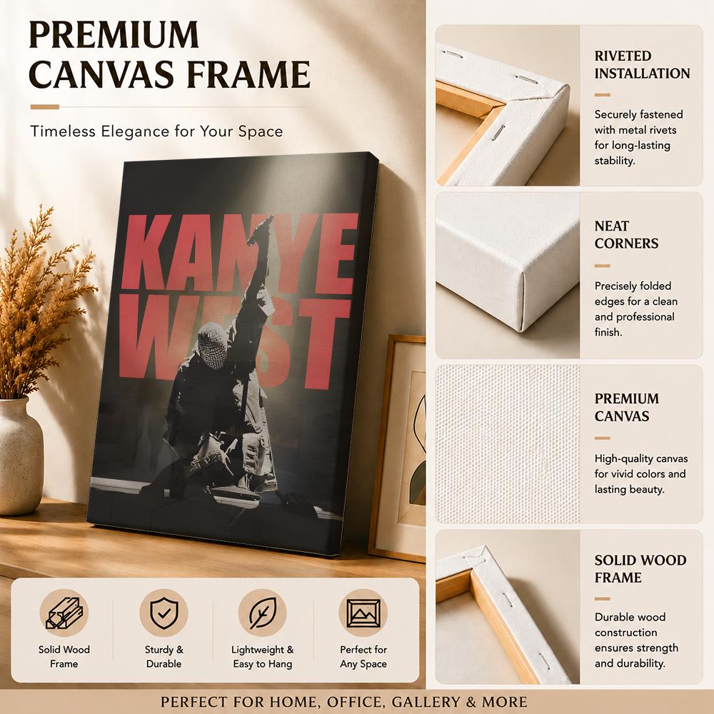 Rapçi Şarkıcı K-Kanye West Tab - Canvas Wrap Ready incelemesi ve fiyatı