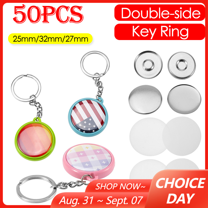 50 adet/takım 25mm 32mm 37mm Ç - Button Badge Blank incelemesi ve fiyatı