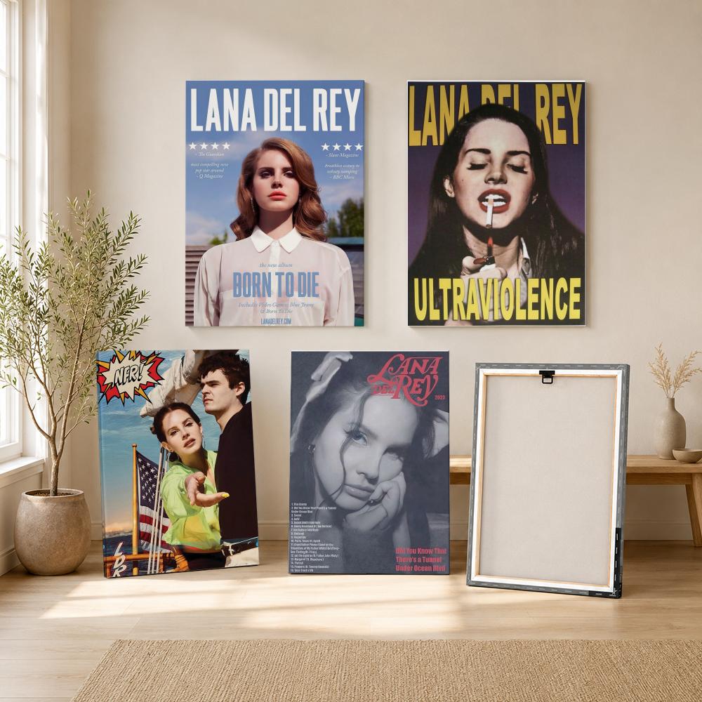Ünlü Şarkıcı L-Lana Del Rey Ta - Canvas Wrap Ready incelemesi ve fiyatı